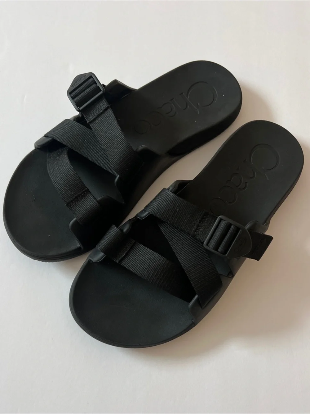 Chaco Chillo Performance Slide Sandals with Webbed Straps - Picture 1 of 9